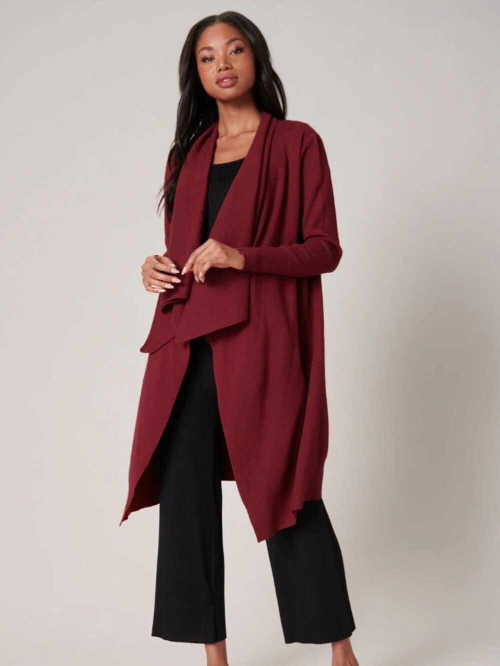 Ravyn Drape Me Up Drape Neck Cardigan